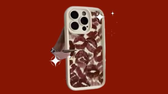 Tālruņa maciņš 📱 ar zīmējumu Lips White