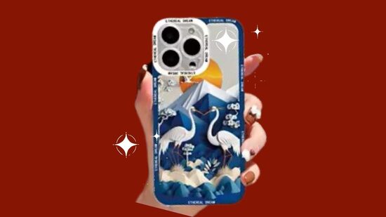 Tālruņa maciņš 📱 ar zīmējumu "Stārķis"